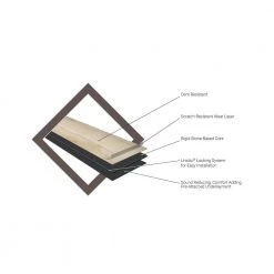 7.12 in. W x 48.03 in. L Ardenmore Oak Rigid Core Click Lock Luxury Vinyl Tile Flooring (23.77 sq. ft./case) by TrafficMaster -TrafficMaster Sales ardenmore oak trafficmaster vinyl tile vtrhdardoak7x48 4f 1000