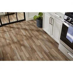 Autumn Brown Oak Residential Vinyl Sheet Flooring 12 ft. Wide x Cut to Length by TrafficMaster -TrafficMaster Sales autumn brown oak trafficmaster vinyl sheet flooring u9160405k743g14 31 1000