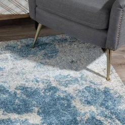 Harrison 10 Baltic 5 ft. 3 in. x 7 ft. 7 in. Area Rug by Addison Rugs -TrafficMaster Sales baltic blue addison rugs area rugs hdhr10ba5x8 1d 1000