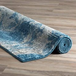 Harrison 10 Baltic 5 ft. 3 in. x 7 ft. 7 in. Area Rug by Addison Rugs -TrafficMaster Sales baltic blue addison rugs area rugs hdhr10ba5x8 77 1000