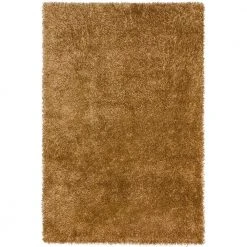 Lavish Beige Shag 8 ft. x 10 ft. Area Rug by Addison Rugs