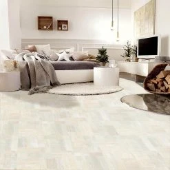 12 in. W x 12 in. L Beige Wood Parquet Vinyl Peel and Stick Vinyl Tile (30 sq. ft./case) by TrafficMaster -TrafficMaster Sales beige trafficmaster vinyl tile hp3413a 31 1000