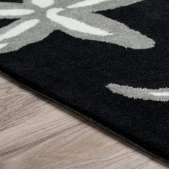 Cove 8 Starfish Black 3 ft. 6 in. x 5 ft. 6 in. Area Rug by Addison Rugs 16 Cove 8 Starfish Black 3 ft. 6 in. x 5 ft. 6 in. Area Rug by Addison Rugs -TrafficMaster Sales black addison rugs area rugs hdcv8bk4x6 e1 1000