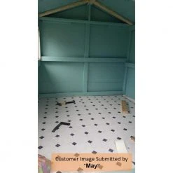 Black and White Marble Paver Residential Vinyl Sheet Flooring 12ft. Wide x Cut to Length by TrafficMaster -TrafficMaster Sales black and white marble trafficmaster vinyl sheet flooring c1100405k509g14 d4 1000