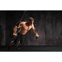 Black 25.2 in. x 25.2 in. x 0.68 in. Foam Shock Absorbing Gym Floor Tiles (4 Tiles/Pack) (17.64 sq. ft.) by TrafficMaster -TrafficMaster Sales black fleck trafficmaster gym floor tiles 24182coplhd c3 1000