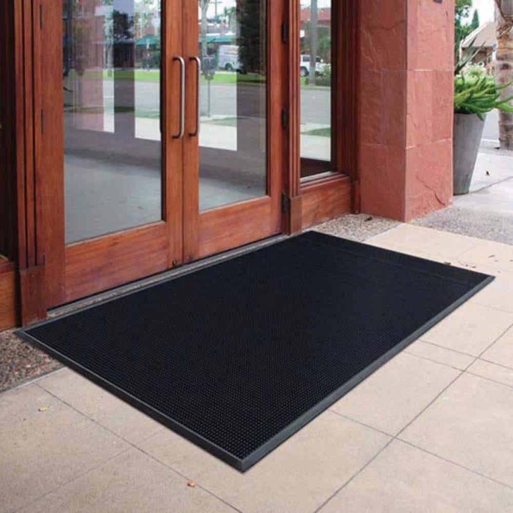 Black 23.75 in. x 31.5 in. Rubber Door Mat by TrafficMaster 4 Black 23.75 in. x 31.5 in. Rubber Door Mat by TrafficMaster - Image 2