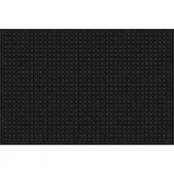 48 in. x 72 in. Black Synthetic Fiber and Recycled Rubber Commercial Door Mat by TrafficMaster