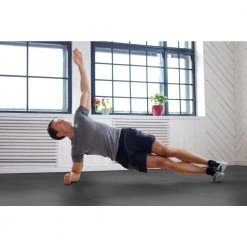 Black/Gray 24 in. x 24 in. x .52 in. Foam Dual Sided Impact Gym Floor Tiles (4 Tiles/Pack (16 sq. ft.) by TrafficMaster -TrafficMaster Sales black trafficmaster gym floor tiles 24213hdus 40 1000