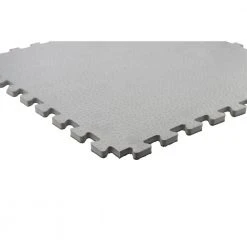 Black/Gray 24 in. x 24 in. x .52 in. Foam Dual Sided Impact Gym Floor Tiles (4 Tiles/Pack (16 sq. ft.) by TrafficMaster -TrafficMaster Sales black trafficmaster gym floor tiles 24213hdus 76 1000