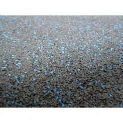 Black with Blue Flecks 18 in. x 18 in. x 0.3 in. Rubber Gym Floor Tiles (6 Tiles/Pack) (14.32 sq. ft.) by TrafficMaster -TrafficMaster Sales black trafficmaster gym floor tiles 58298 40 1000