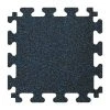 Black with Blue Flecks 18 in. x 18 in. x 0.3 in. Rubber Gym Floor Tiles (6 Tiles/Pack) (14.32 sq. ft.) by TrafficMaster -TrafficMaster Sales black trafficmaster gym floor tiles 58298 64 1000