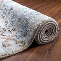 Provincial 11 Blue 3 ft. 3 in. x 5 ft. 3 in. French Damask Area Rug by Addison Rugs -TrafficMaster Sales blue addison rugs area rugs hdpc11bl3x5 77 1000