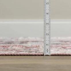 Baldwin 2 Blush 3 ft. 3 in. x 5 ft. 3 in. Medallion Velvet Non-Skid Indoor Area Rug by Addison Rugs -TrafficMaster Sales blush addison rugs area rugs hdba2bl3x5 1f 1000