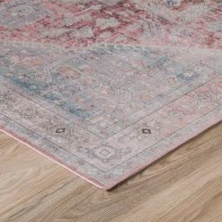 Baldwin 2 Blush 3 ft. 3 in. x 5 ft. 3 in. Medallion Velvet Non-Skid Indoor Area Rug by Addison Rugs -TrafficMaster Sales blush addison rugs area rugs hdba2bl3x5 4f 1000