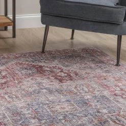 Baldwin 2 Blush 3 ft. 3 in. x 5 ft. 3 in. Medallion Velvet Non-Skid Indoor Area Rug by Addison Rugs -TrafficMaster Sales blush addison rugs area rugs hdba2bl3x5 fa 1000