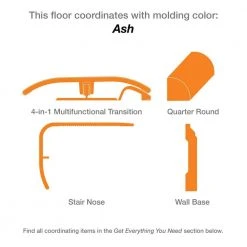 6 in. W Canadian Hewn Oak GripStrip Luxury Vinyl Plank Flooring (24 sq. ft./case) by TrafficMaster -TrafficMaster Sales canadian hewn oak trafficmaster vinyl plank flooring 81314 76 1000