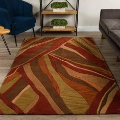 Ascot 16 Abstract Stripe Canyon 8 ft. x 10 ft. Area Rug by Addison Rugs -TrafficMaster Sales canyon addison rugs area rugs hdas16ca8x10 31 1000