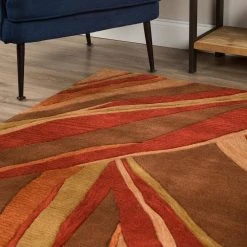 Ascot 16 Abstract Stripe Canyon 8 ft. x 10 ft. Area Rug by Addison Rugs -TrafficMaster Sales canyon addison rugs area rugs hdas16ca8x10 4f 1000