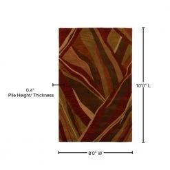 Ascot 16 Abstract Stripe Canyon 8 ft. x 10 ft. Area Rug by Addison Rugs -TrafficMaster Sales canyon addison rugs area rugs hdas16ca8x10 76 1000
