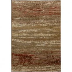 Serene 6 Abstract Stripes Canyon 7 ft. 10 in. x 10 ft. 7 in. Area Rug by Addison Rugs