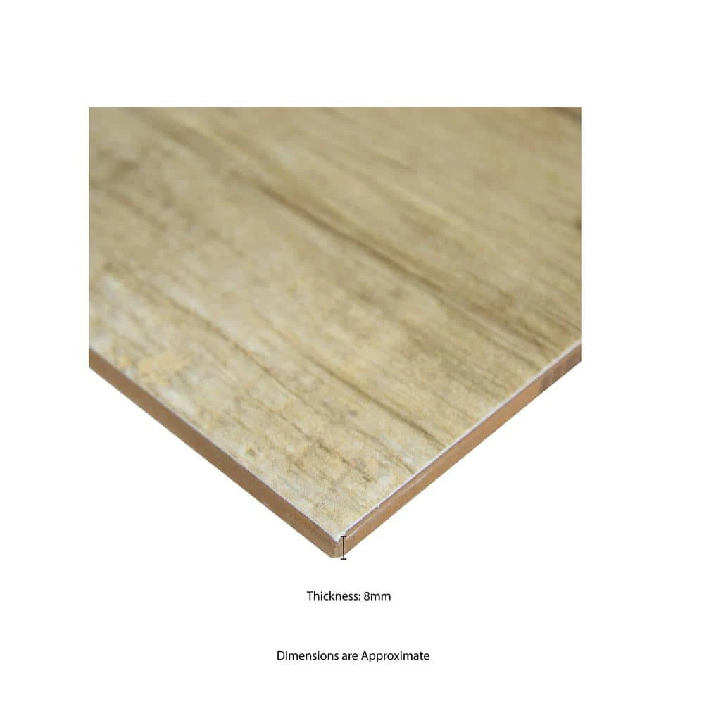 Capel Timber 6 in. x 24 in. Matte Ceramic Wood Look Floor and Wall Tile (16.8 sq. ft./Case) by TrafficMaster 9 Capel Timber 6 in. x 24 in. Matte Ceramic Wood Look Floor and Wall Tile (16.8 sq. ft./Case) by TrafficMaster - Image 7