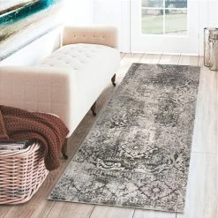 Apollo 7 Carbon 2 ft. 3 in. x 7 ft. 5 in. Distressed Patterned Indoor Runner Rug by Addison Rugs -TrafficMaster Sales carbon addison rugs area rugs hdap7ca2x7 31 1000