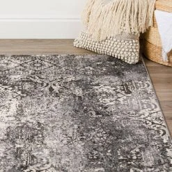 Apollo 7 Carbon 2 ft. 3 in. x 7 ft. 5 in. Distressed Patterned Indoor Runner Rug by Addison Rugs -TrafficMaster Sales carbon addison rugs area rugs hdap7ca2x7 76 1000