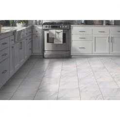 Carrara Marble 12 in. x 12 in. Peel and Stick Vinyl Tile (30 sq. ft. / case) by TrafficMaster 19 Carrara Marble 12 in. x 12 in. Peel and Stick Vinyl Tile (30 sq. ft. / case) by TrafficMaster -TrafficMaster Sales carrara marble trafficmaster vinyl tile ss1212 4f 1000 1