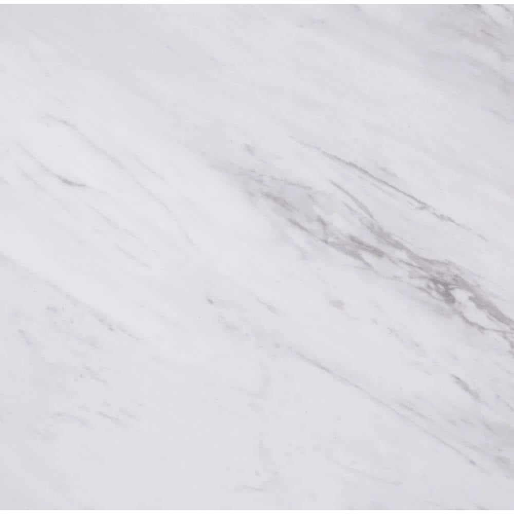 Carrara Marble 12 in. x 12 in. Peel and Stick Vinyl Tile (30 sq. ft. / case) by TrafficMaster 6 Carrara Marble 12 in. x 12 in. Peel and Stick Vinyl Tile (30 sq. ft. / case) by TrafficMaster - Image 4