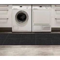 Black Residential 18 in. x 18 Peel and Stick Carpet Tile (8 Tiles/Case)18 sq. ft. by TrafficMaster -TrafficMaster Sales charcoal trafficmaster carpet tile 60677600018x18 4f 1000