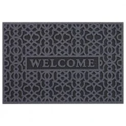 Geo Welcome Charcoal 24 in. x 36 in. Door Mat by TrafficMaster