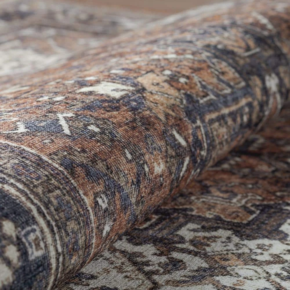 Athena 3 Chocolate 7 ft. 10 in. x 9 ft. 10 in. Area Rug by Addison Rugs 5 Athena 3 Chocolate 7 ft. 10 in. x 9 ft. 10 in. Area Rug by Addison Rugs - Image 3