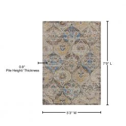 Benelli 11 Chocolate 5 ft. 3 in. x 7 ft. 7 in. Area Rug by Addison Rugs 22 Benelli 11 Chocolate 5 ft. 3 in. x 7 ft. 7 in. Area Rug by Addison Rugs -TrafficMaster Sales chocolate addison rugs area rugs hdbn11ch5x8 76 1000