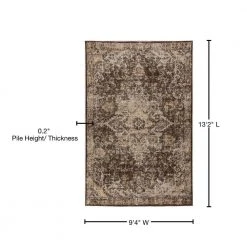 Fergus 1 Chocolate 9 ft. 4 in. x 13 ft. 2 in. Area Rug by Addison Rugs -TrafficMaster Sales chocolate addison rugs area rugs hdfg1ch10x13 76 1000