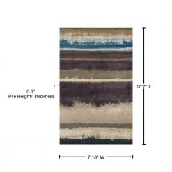 Provincial 2 Chocolate 7 ft. 10 in. x 10 ft. 7 in. Area Rug by Addison Rugs -TrafficMaster Sales chocolate addison rugs area rugs hdpc2ch8x11 76 1000