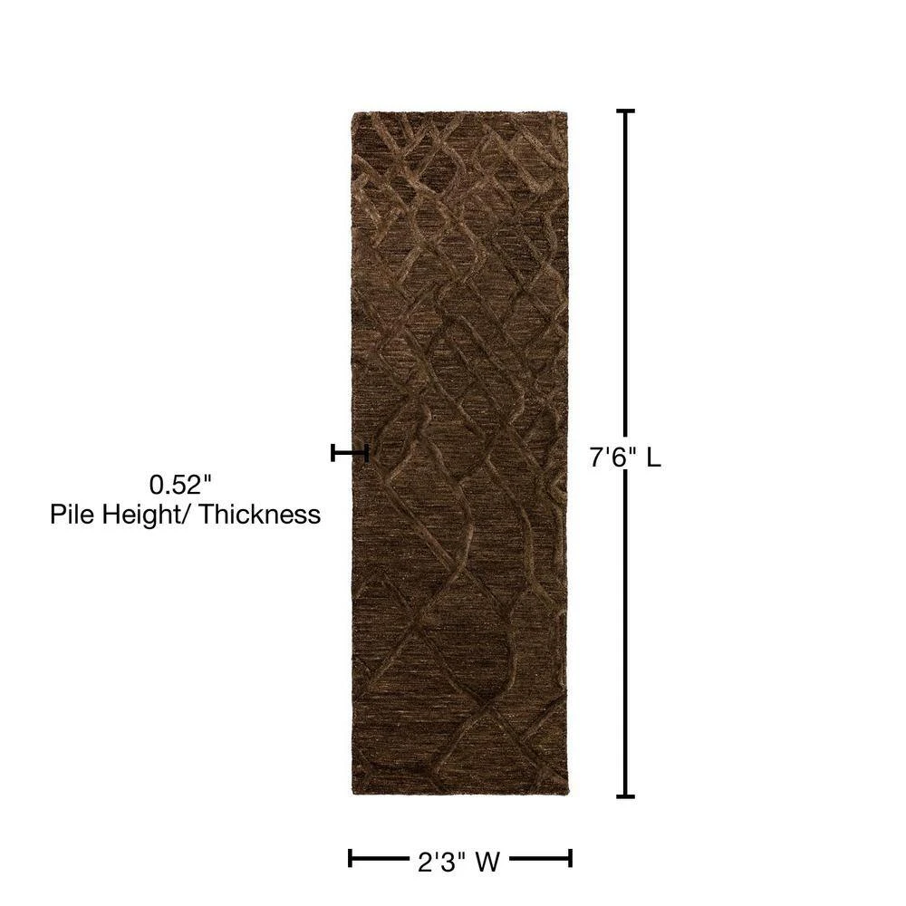 Webster 1 Chocolate 2 ft. 3 in. x 7 ft. 6 in. Runner Rug by Addison Rugs 11 Webster 1 Chocolate 2 ft. 3 in. x 7 ft. 6 in. Runner Rug by Addison Rugs - Image 9