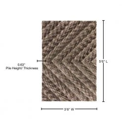 Ellery 1 Coffee 3 ft. 6 in. x 5 ft. 6 in. Area Rug by Addison Rugs -TrafficMaster Sales coffee addison rugs area rugs hdey1co4x6 76 1000