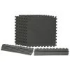 Dark Gray 24 in. x 24 in. x 0.47 in. Foam Interlocking Gym Floor Tiles (6 Tiles/Pack) (24 sq. ft.) by TrafficMaster -TrafficMaster Sales dark gray diamond plate finish with borders trafficmaster gym floor tiles tm1264 64 1000