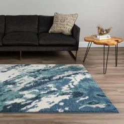 Harmony 3 Denim 5 ft. 1 in. x 7 ft. 5 in. Area Rug by Addison Rugs -TrafficMaster Sales denim addison rugs area rugs hdhm3de5x7 31 1000