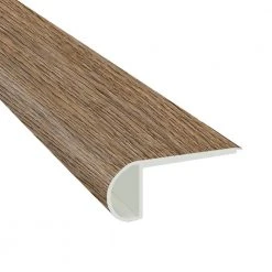 Edwards Oak-3/4 in. Thick x 2-3/4 in. Wide x 94 in. Length Luxury Vinyl Flush Stair Nose Molding by TrafficMaster