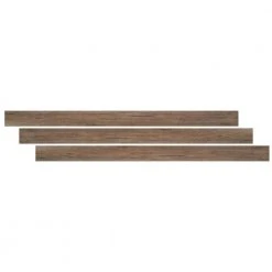 Edwards Oak-3/4 in. Thick x 2-3/4 in. Wide x 94 in. Length Luxury Vinyl Flush Stair Nose Molding by TrafficMaster -TrafficMaster Sales edwards oak trafficmaster vinyl trim vtthddevoak fsn 66 1000