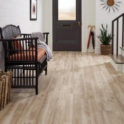 Fall Ridge Hickory 7 mm T x 7.5 in. W Laminate Wood Flooring (26.8 sq.ft/Case) by TrafficMaster -TrafficMaster Sales fall ridge hickory trafficmaster laminate wood flooring tm2 31 1000