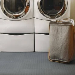 Gray Raised Coin 18 in. x 18 in. x 3.1 mm Rubber Interlocking Modular Flooring Tiles, 6-Pack (13.5 sq. ft.) by TrafficMaster -TrafficMaster Sales gray raised coin trafficmaster gym floor tiles 11grn 532 18x18 66 1000