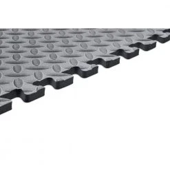 Gray 24 in. W x 24 in. L x 0.47 in. T Foam Interlocking Gym Floor Tiles (6 Tiles/Pack) (24 sq. ft.) by TrafficMaster -TrafficMaster Sales gray trafficmaster gym floor tiles 24228dphd a0 1000