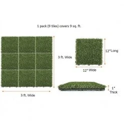 1 ft. x 1 ft. Artificial Grass Interlocking Tiles (9-Pack) by TrafficMaster 17 1 ft. x 1 ft. Artificial Grass Interlocking Tiles (9-Pack) by TrafficMaster -TrafficMaster Sales green trafficmaster artificial grass 48219 1d 1000