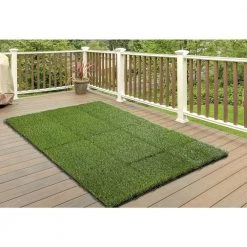 1 ft. x 1 ft. Artificial Grass Interlocking Tiles (9-Pack) by TrafficMaster 16 1 ft. x 1 ft. Artificial Grass Interlocking Tiles (9-Pack) by TrafficMaster -TrafficMaster Sales green trafficmaster artificial grass 48219 a0 1000