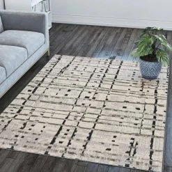 Gentry 4 Grey 3 Ft. 3 In. x 5 Ft. 1 In. Abstract Checker Area Rug by Addison Rugs -TrafficMaster Sales grey addison rugs area rugs hdge4gr3x5 31 1000