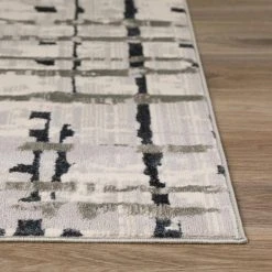 Gentry 4 Grey 3 Ft. 3 In. x 5 Ft. 1 In. Abstract Checker Area Rug by Addison Rugs -TrafficMaster Sales grey addison rugs area rugs hdge4gr3x5 76 1000