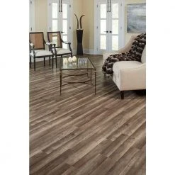Grey Oak 7 mm T x 8.03 in. W Laminate Wood Flooring (23.91 sq.ft/Case) by TrafficMaster -TrafficMaster Sales grey oak trafficmaster laminate wood flooring 360731 00375 44 1000