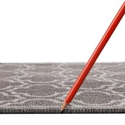 Trellis Grey 2 ft. x 5 ft. Accent Rug by TrafficMaster -TrafficMaster Sales grey trafficmaster area rugs mt1004445 77 1000